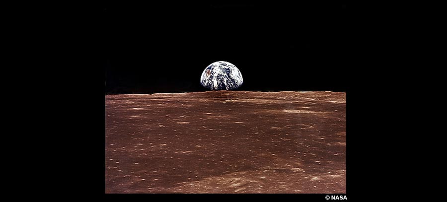 La terre vue de la lune –  NASA